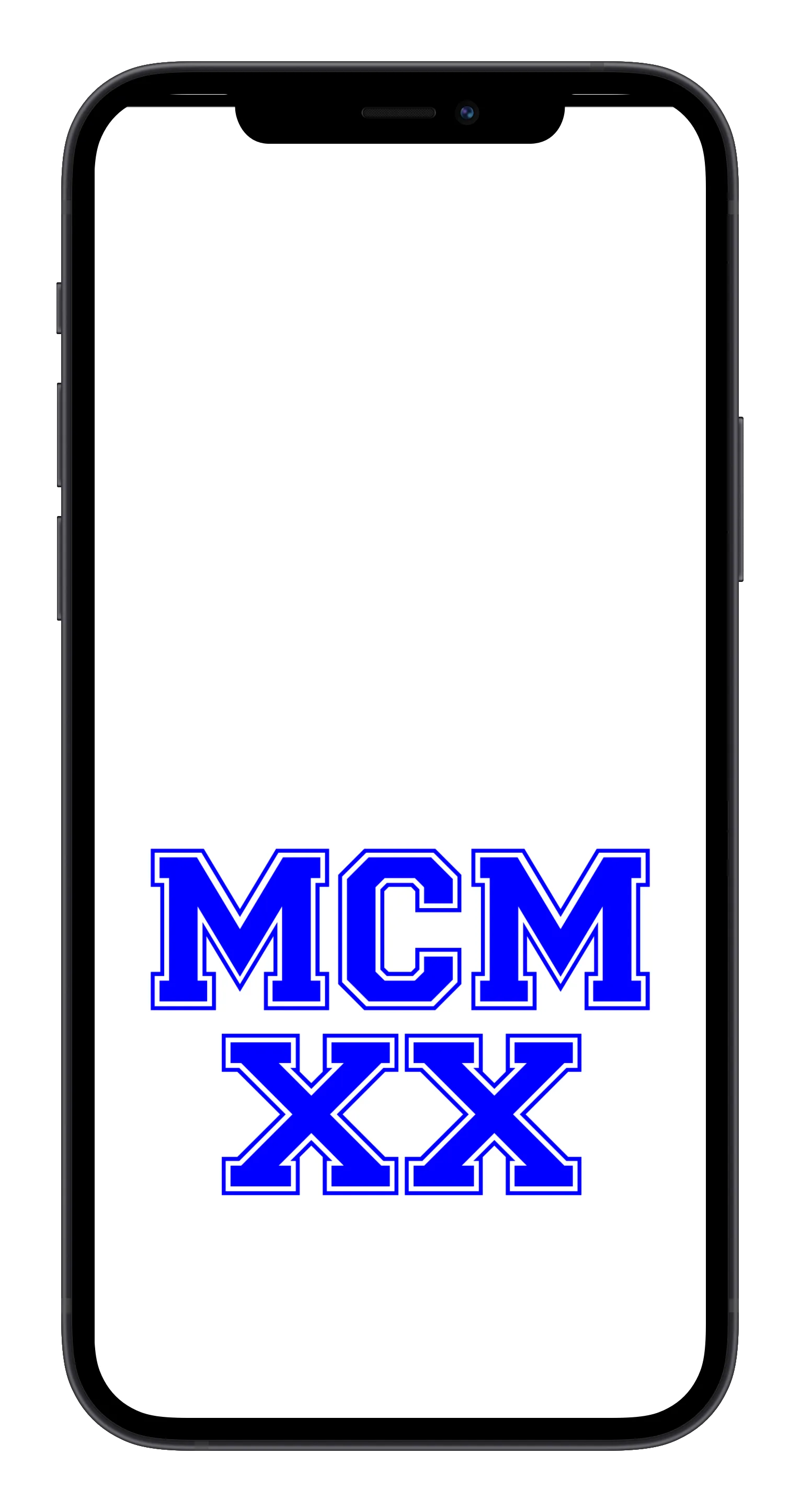 MCMXX Phone Wallpaper (Choose Color)