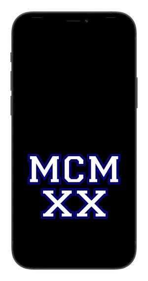 MCMXX Phone Wallpaper (Choose Color)