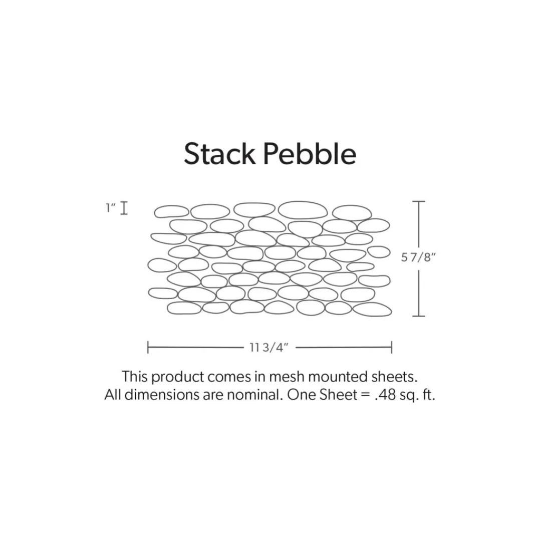 MEDAN CHARCOAL, STACKED PEBBLE