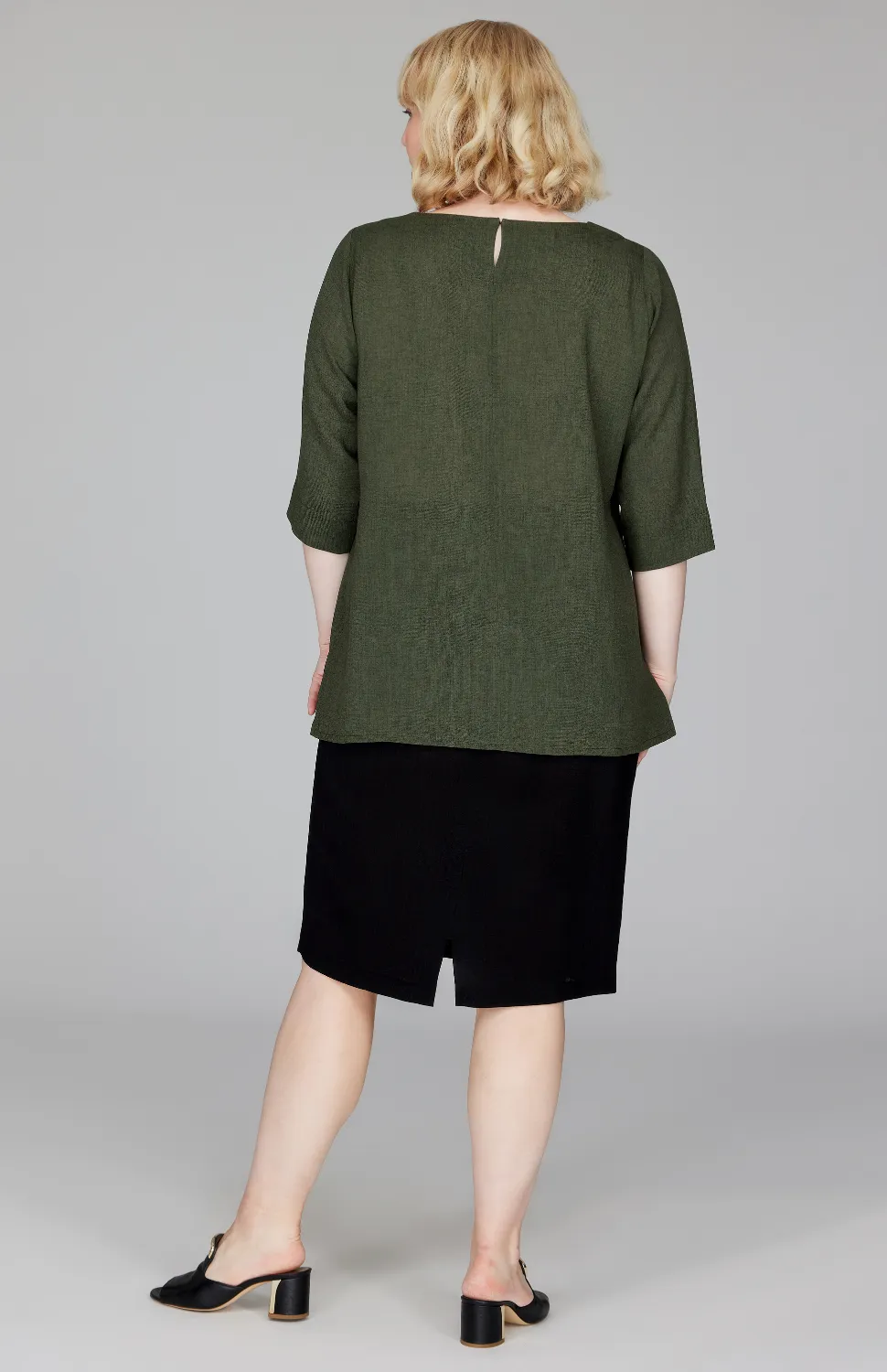 Microlinen Essential 3/4 Sleeve Blouse