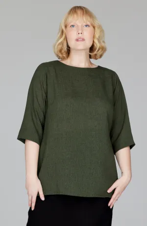 Microlinen Essential 3/4 Sleeve Blouse