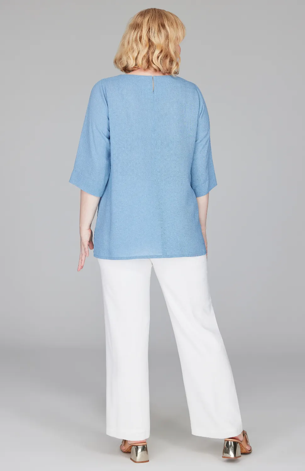 Microlinen Essential 3/4 Sleeve Blouse