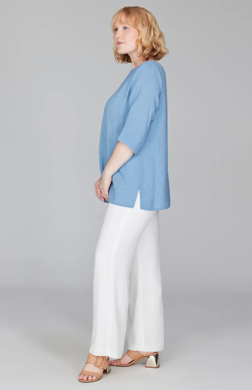 Microlinen Essential 3/4 Sleeve Blouse