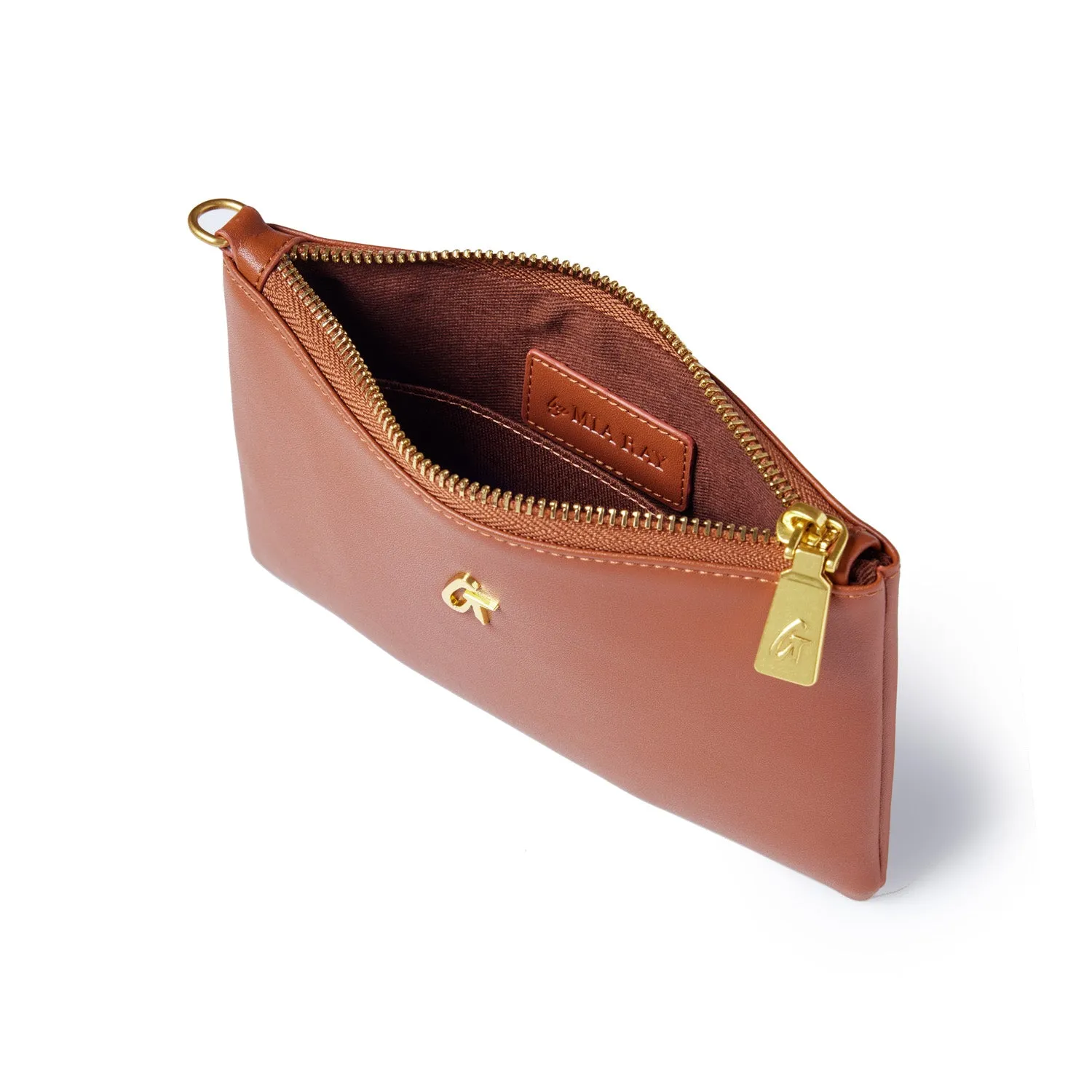 MINI STANDARD GOLD WRISTLET - BROWN
