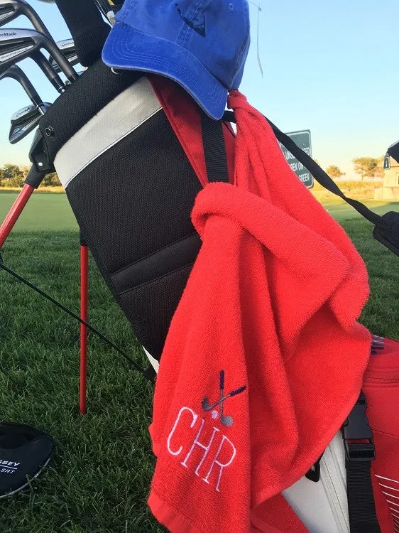 MONOGRAMMED GOLF TOWEL