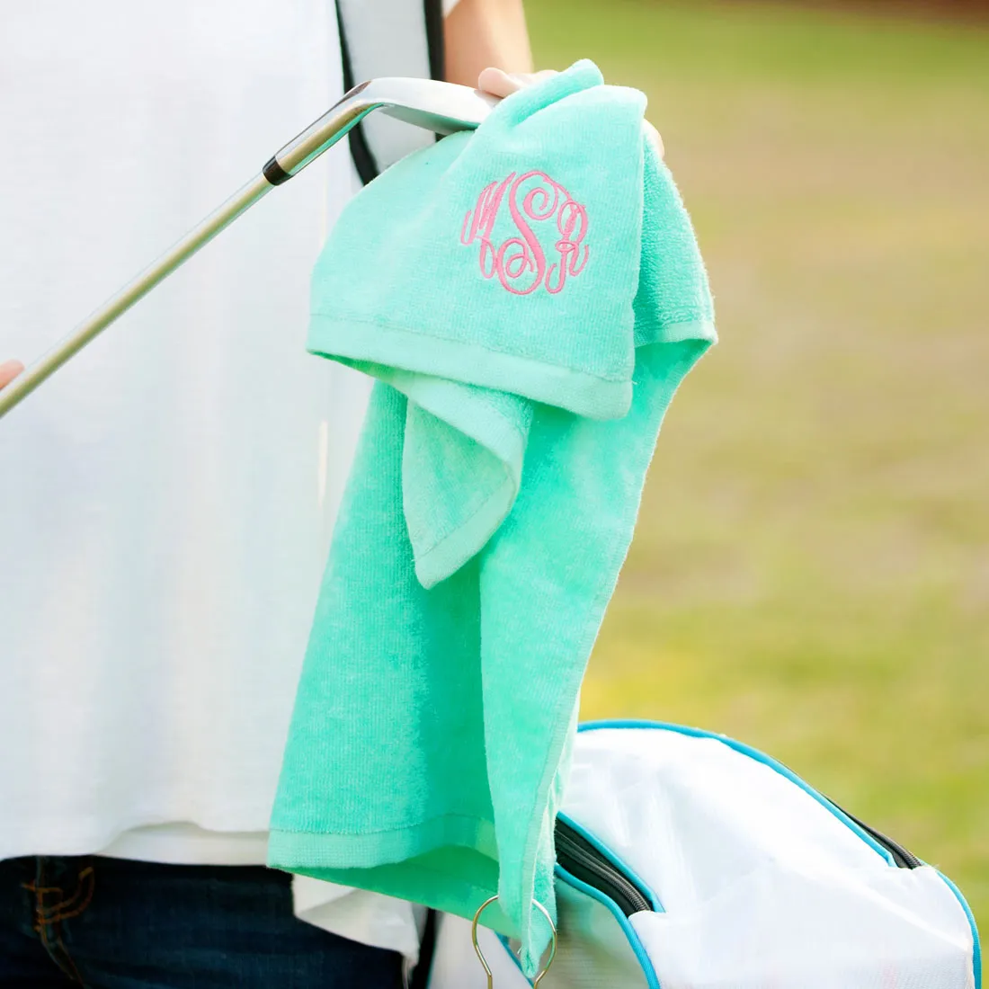 MONOGRAMMED GOLF TOWEL
