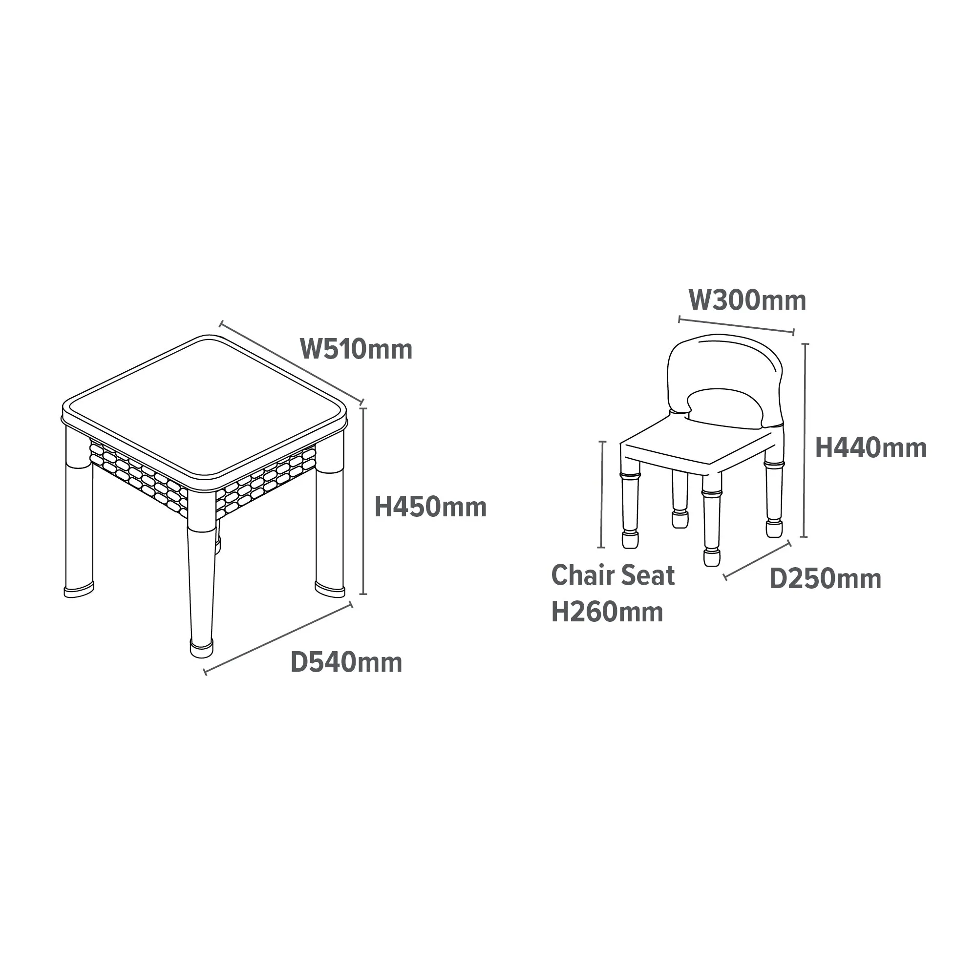 Montessori 5-in-1 Table & 2 Chairs Set | Sand & Water Pit | Lego  | Dry Wipe Top | Grey & White