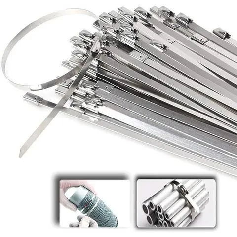 Multi-Purpose Stainless Steel Zip Ties (100pcs)