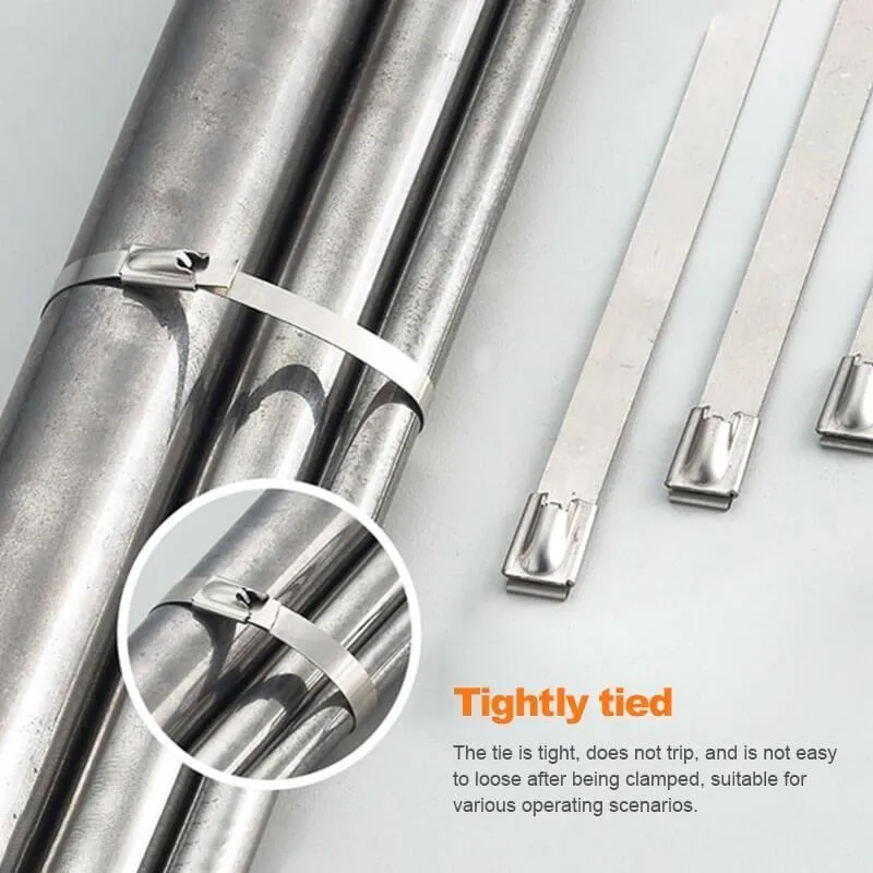 Multi-Purpose Stainless Steel Zip Ties (100pcs)