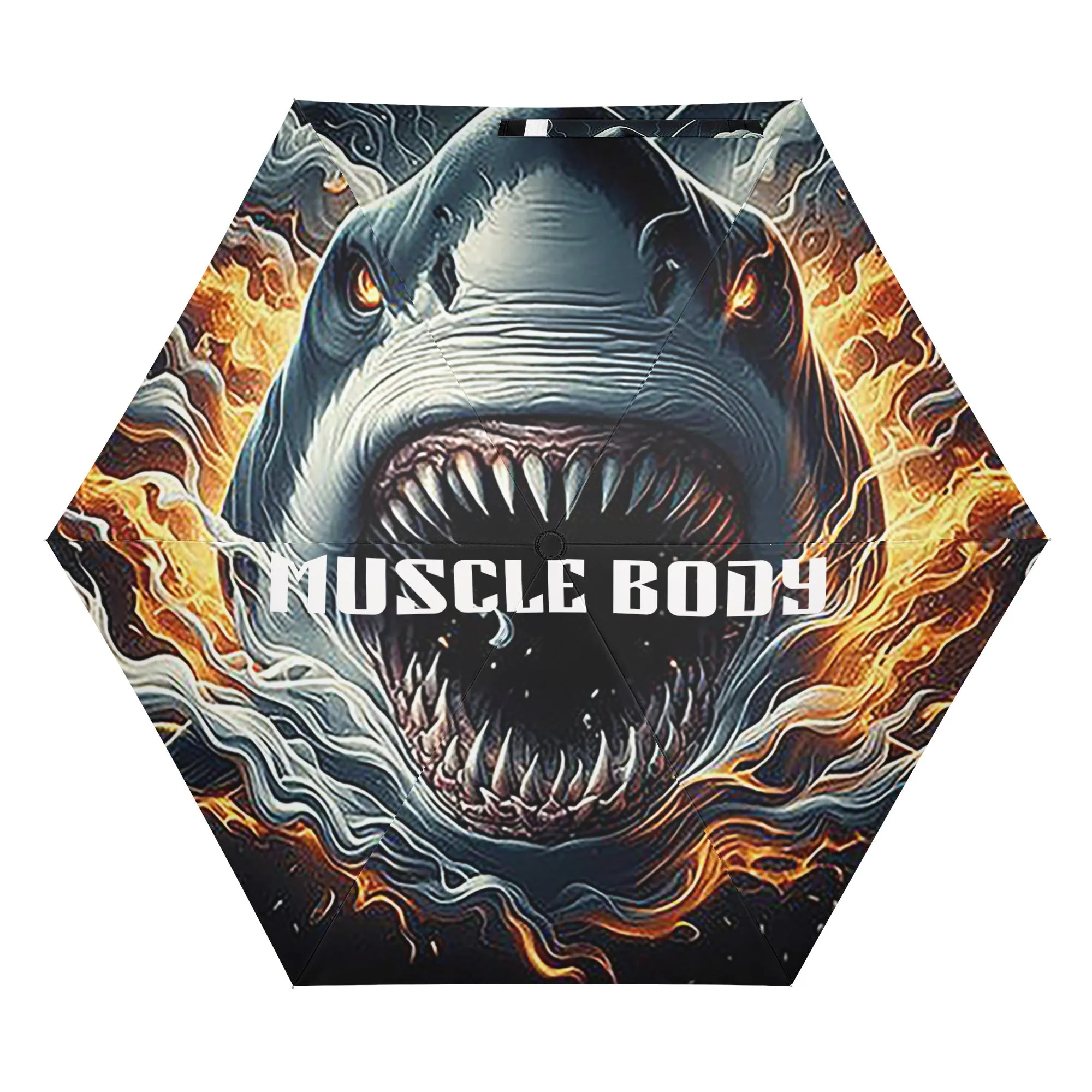Muscle Body Umbrella Printing Outside