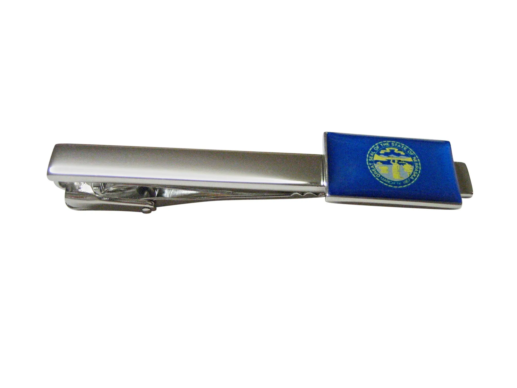 Nebraska State Flag Square Tie Clip