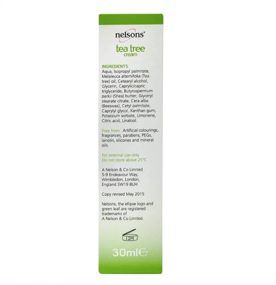 Nelsons Tea Tree Cream 30ml