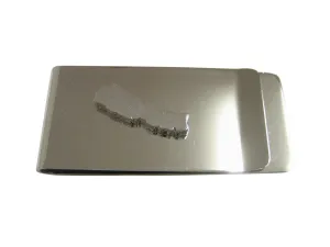 Nepal Map Shape Pendant Money Clip