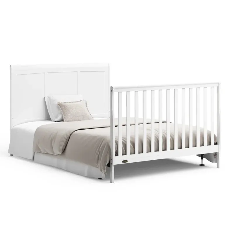 New in Box! Graco Asheville 4-in-1 Convertible Crib with Storage, Manufacture Date 07/22, Retails $449  NOTE: Couple minor scuffs from packaging mostly on back board