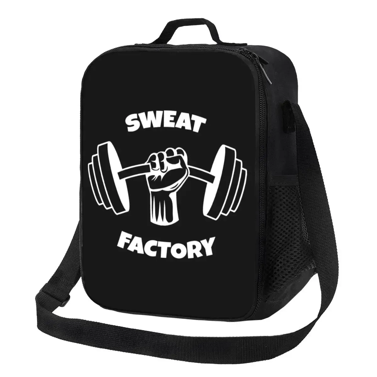 No Pain No Gain Insulated Lunch Tote Bag for Women Bodybuilding Fitness Gym Portable Thermal Cooler Food Bento Box School
