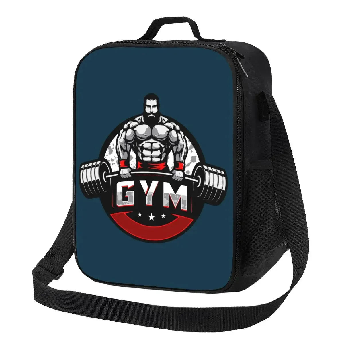 No Pain No Gain Insulated Lunch Tote Bag for Women Bodybuilding Fitness Gym Portable Thermal Cooler Food Bento Box School