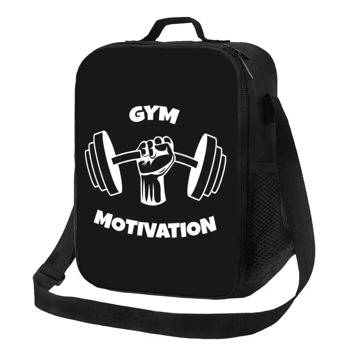 No Pain No Gain Insulated Lunch Tote Bag for Women Bodybuilding Fitness Gym Portable Thermal Cooler Food Bento Box School