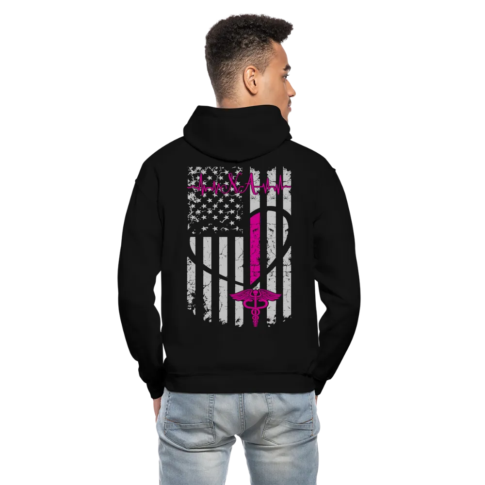 Nursing Assistant Flag Gildan Heavy Blend Adult Hoodie (CK1937)