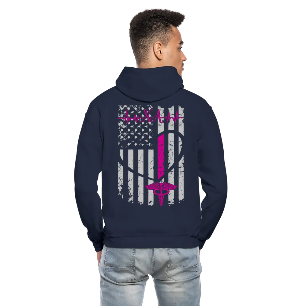 Nursing Assistant Flag Gildan Heavy Blend Adult Hoodie (CK1937)