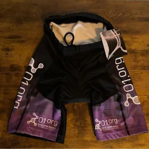 NWT Eleven Sportswear Women’s Padded Cycling Shorts Intel Open SZ M Blk/Prpl