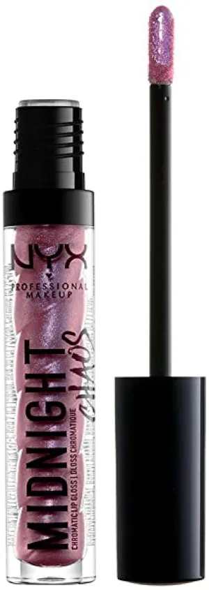 NYX PROFESSIONAL MAKEUP Midnight Chaos Lip Gloss, Galaxy Glow, 0.08 Ounce