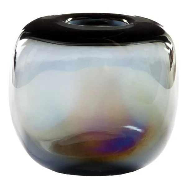 Organic Glass Opal Bud Vase - Gold Leaf Design Group