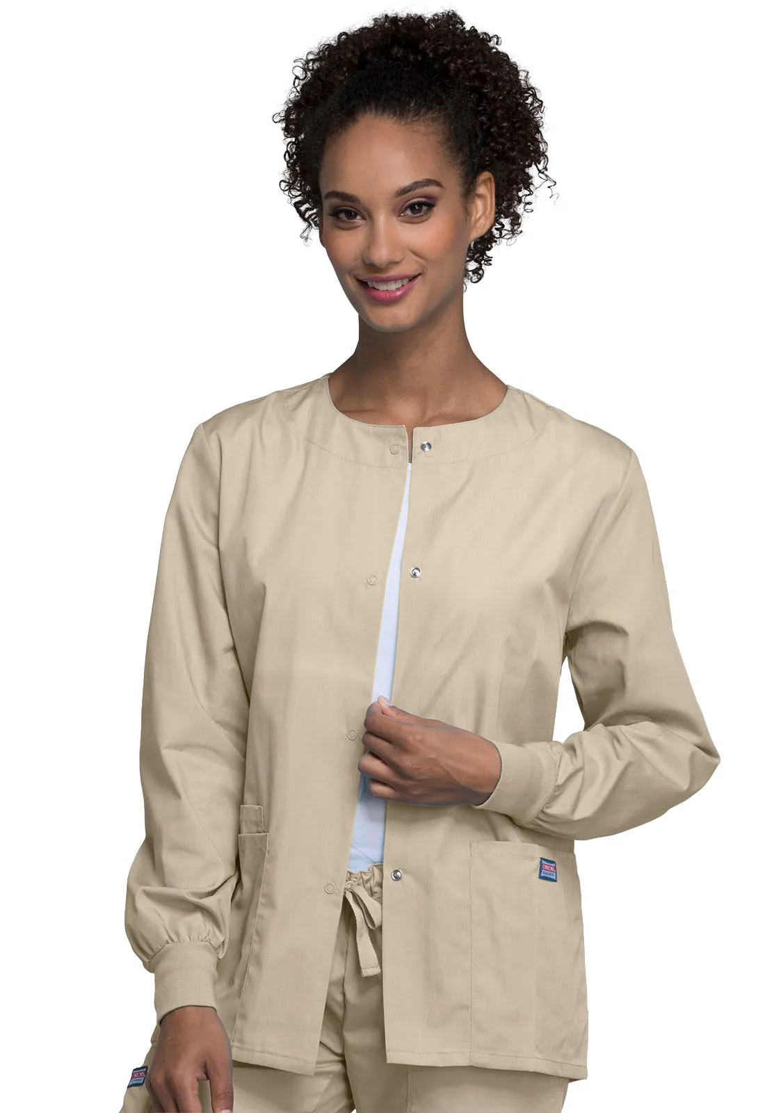 Originals 4350 Snap Front Warm-Up Jacket Khaki