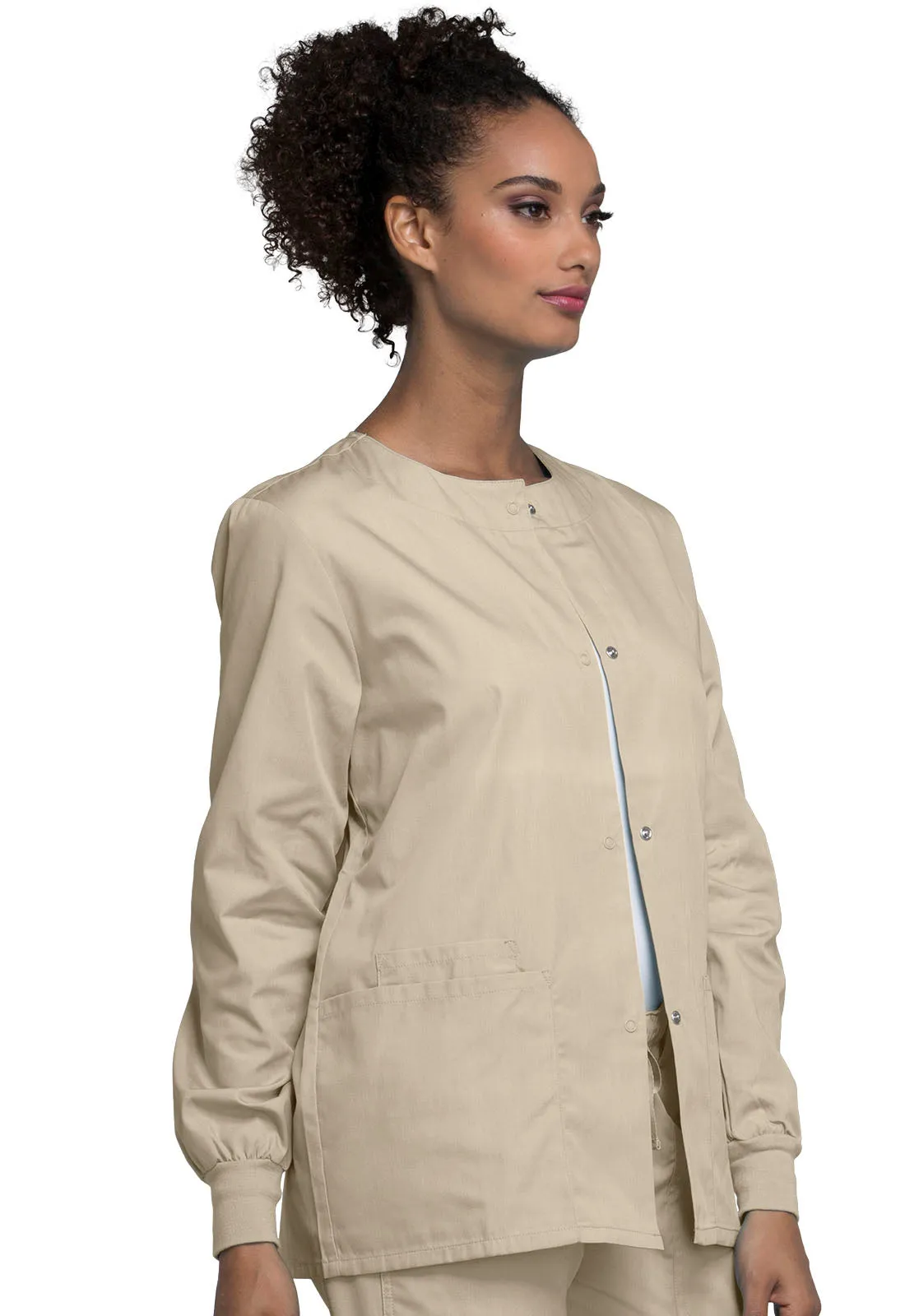 Originals 4350 Snap Front Warm-Up Jacket Khaki