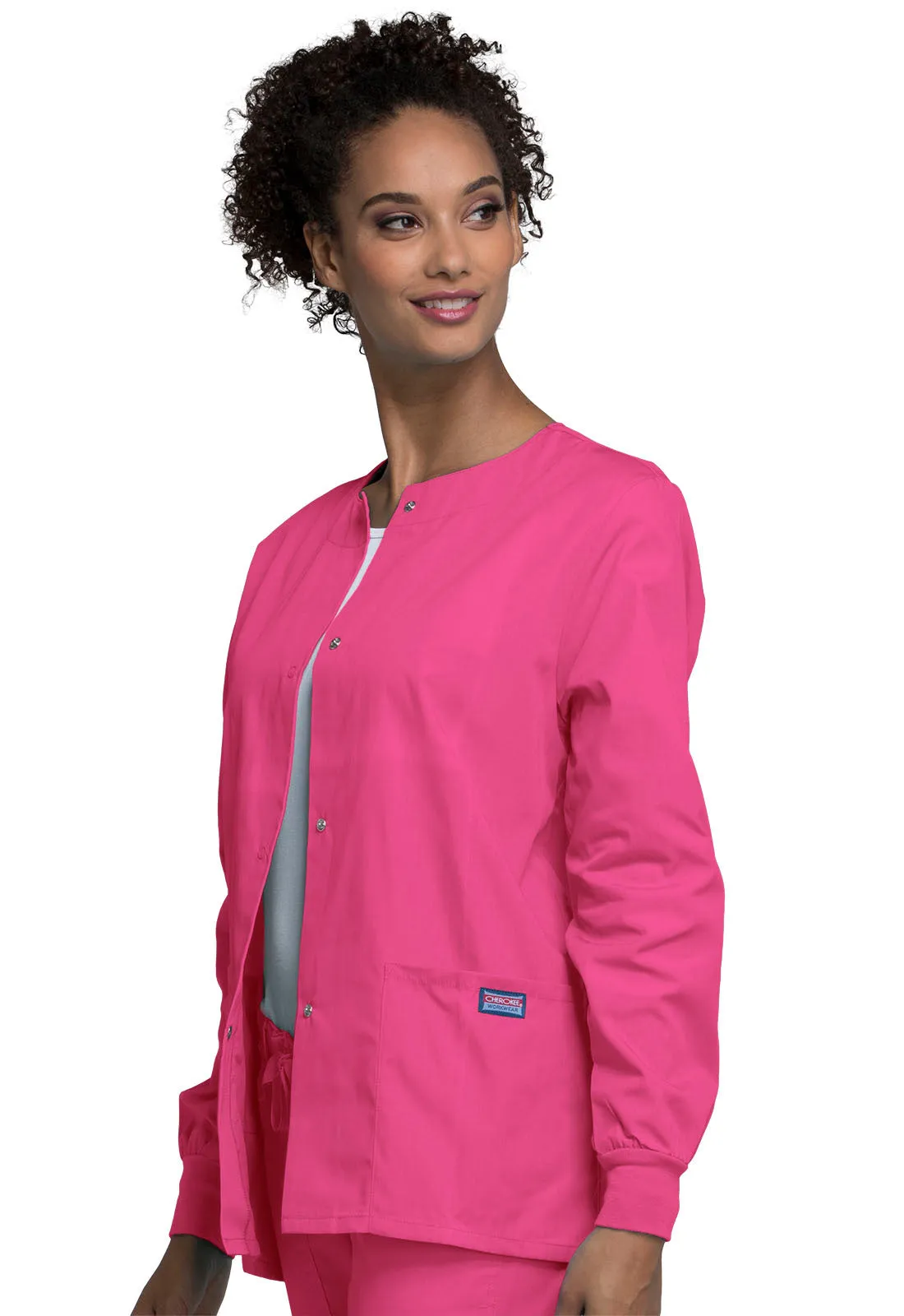 Originals 4350 Snap Front Warm-Up Jacket Shocking Pink