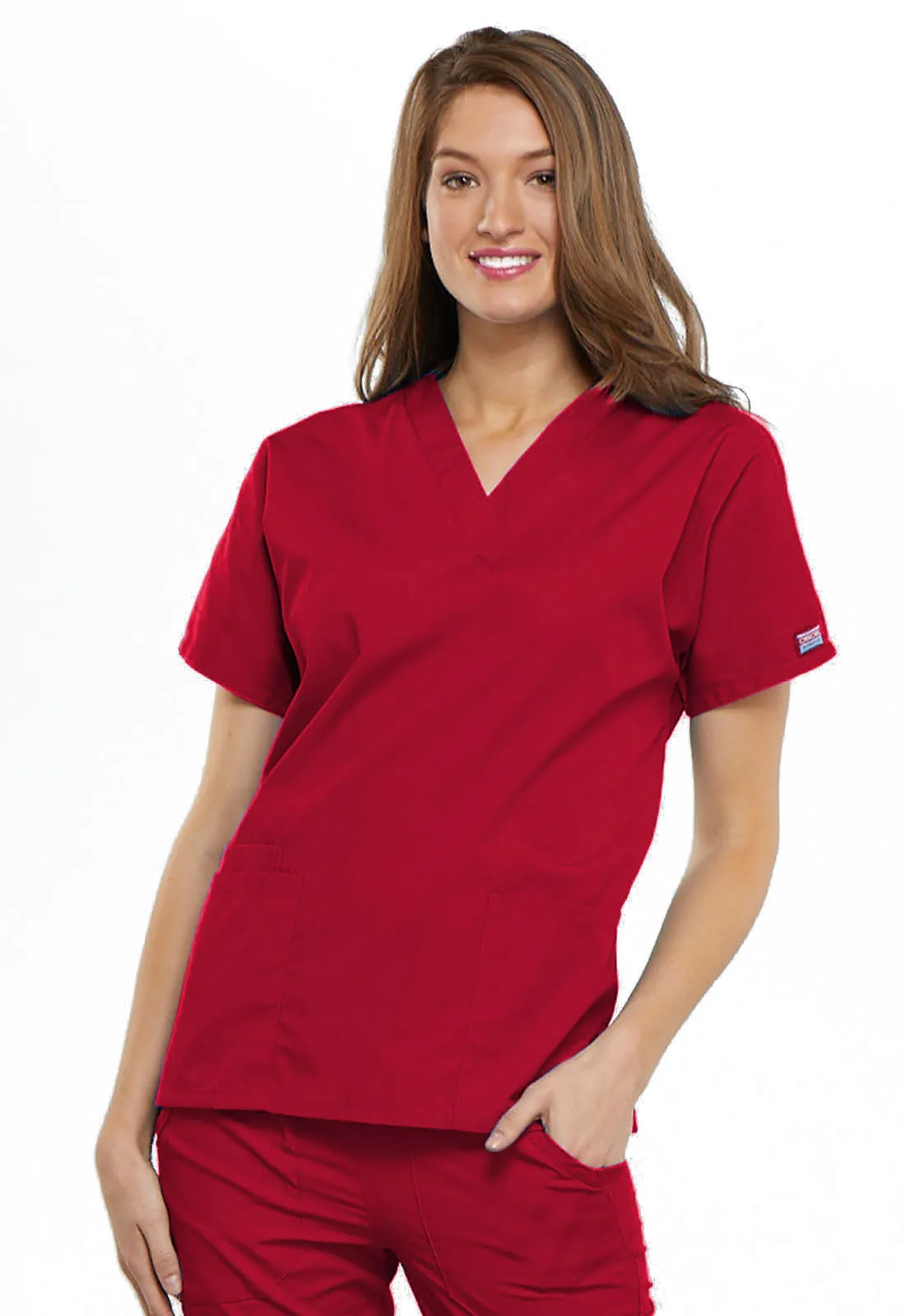 Originals 4700 V-Neck Top Red