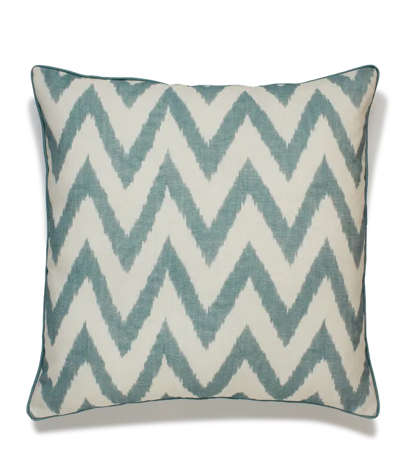 Outdoor Blue Bali Pillow 22x22