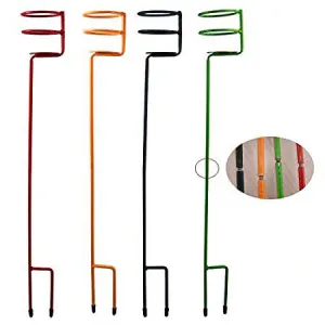Outdoor Drink Holder Stakes 33’’ Design Perfect for The Beach, Picinics, Campfire,Hold Cups, Bottles, Cans and Beers Outside