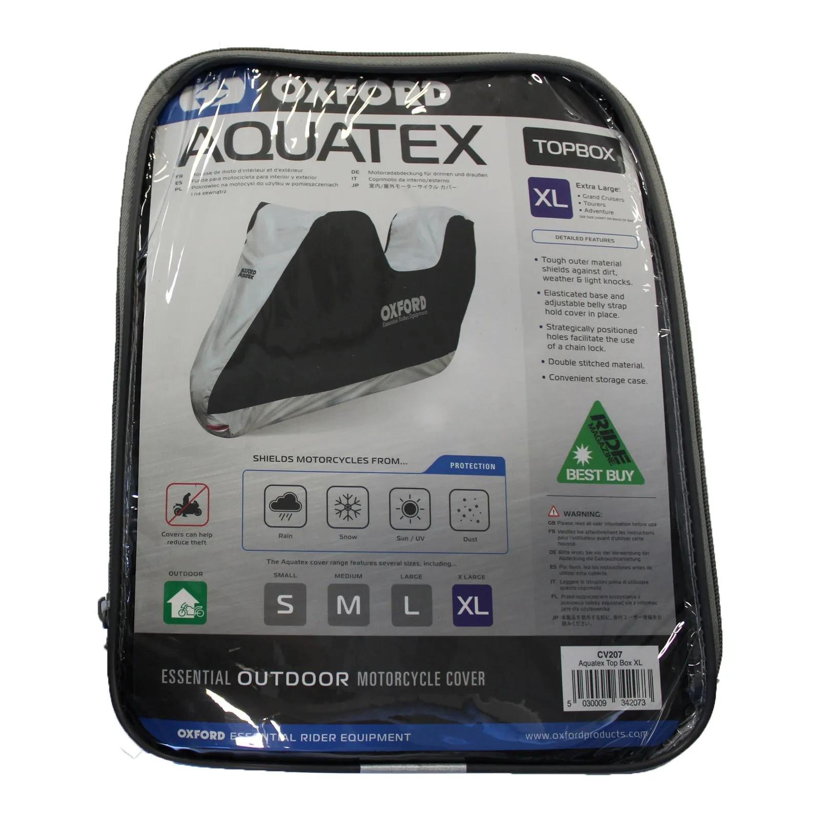 Oxford Motorcycle Cover Aquatex - XL Top Box