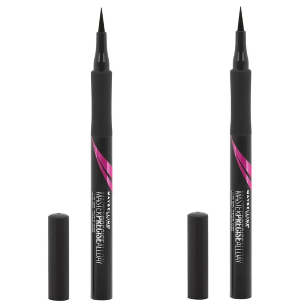 Pack of 2 Maybelline New York Precise All Day Liquid Eyeliner, Black 110