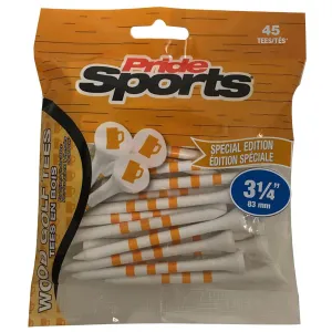 Paq. 45 tees madera Pride Sports Pride Golf 3 1/4 Cerveza