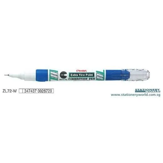 Pentel Extra Fine Point Correction Pen ZL72-W