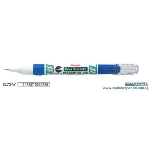 Pentel Extra Fine Point Correction Pen ZL72-W