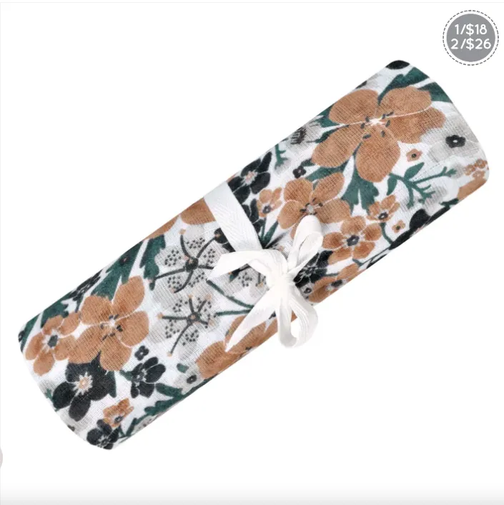 Perlim Pinpin - Muslin Swaddle Blanket | Bouquet