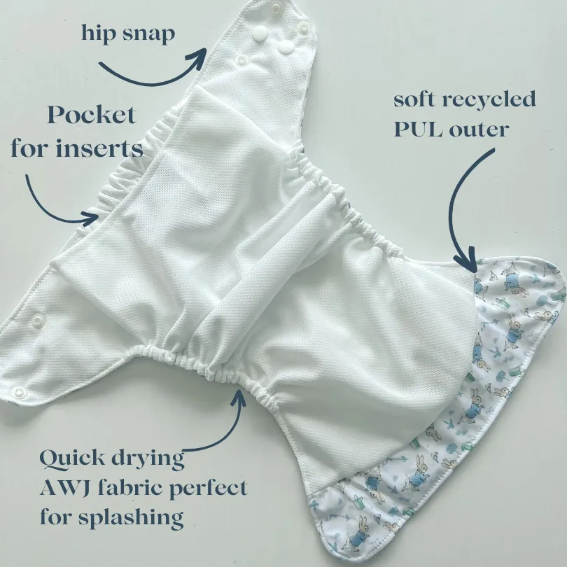 Peter Rabbit™ x The Nappy Den - Pocket Play Swim Nappy - Simply Peter