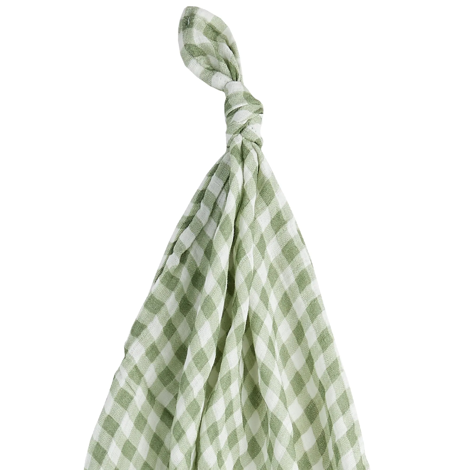 Petit Lem Gingham Swaddling Blanket