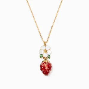 Picnic Perfect Strawberry Pendant Necklace