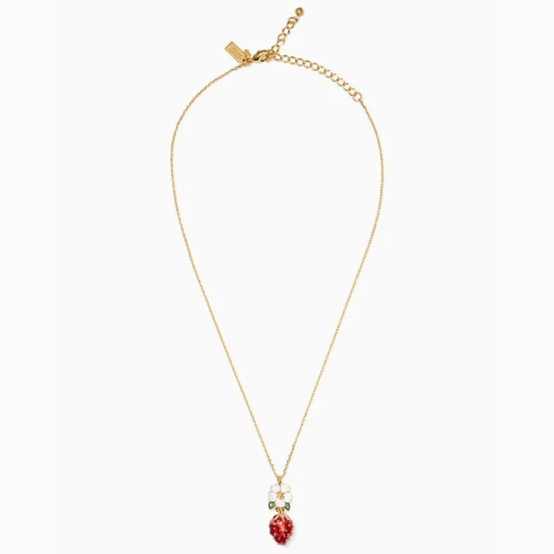 Picnic Perfect Strawberry Pendant Necklace
