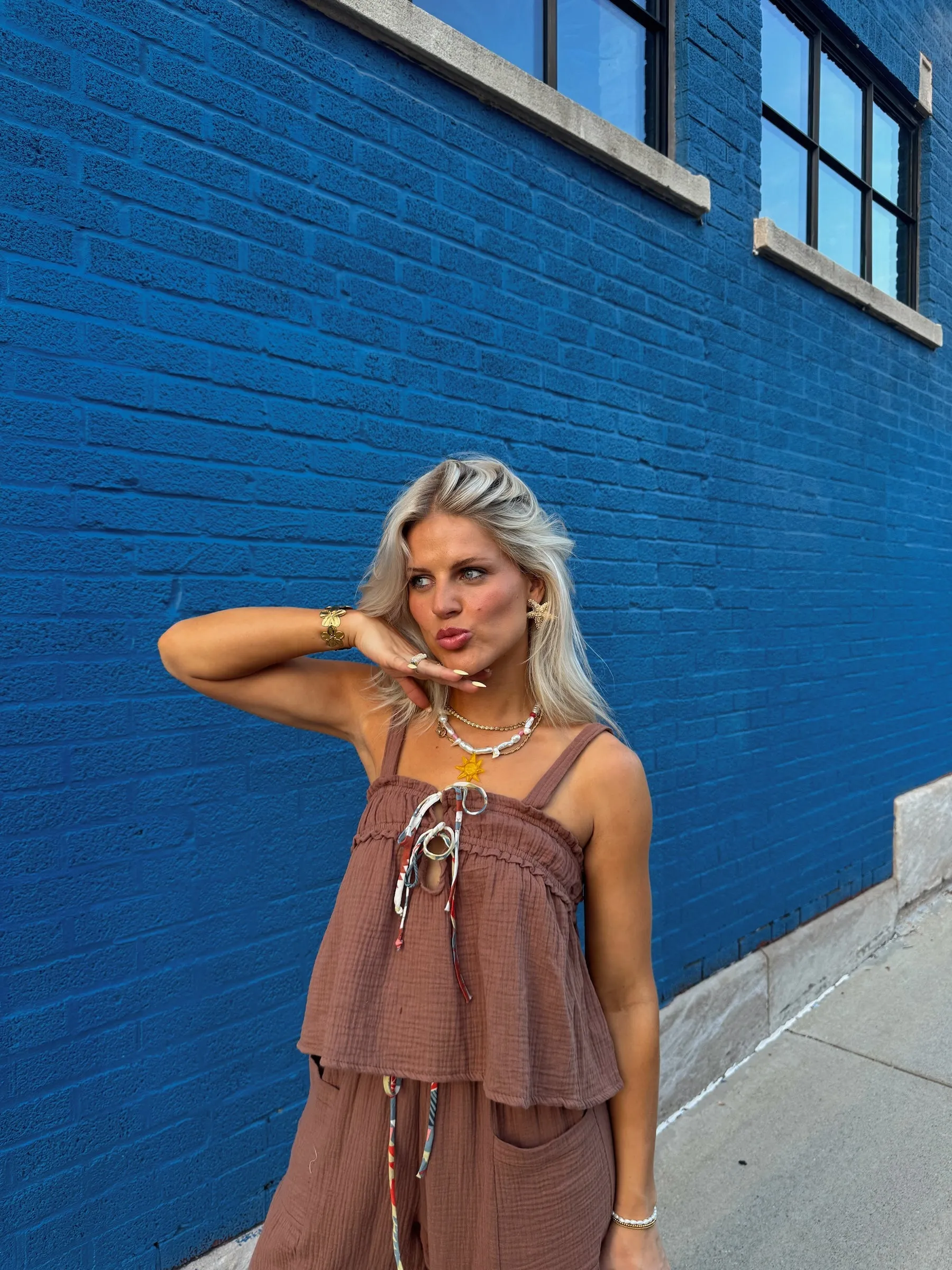 Picnic Princess Pant// Brown