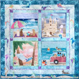 Pine Needles Dog Days of Summer Applique Quilt Pattern Set