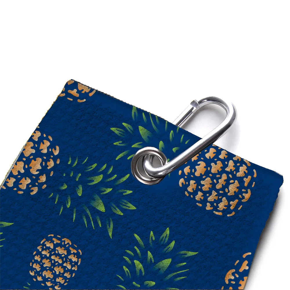 Pineapple Microfiber Waffle Golf Towel