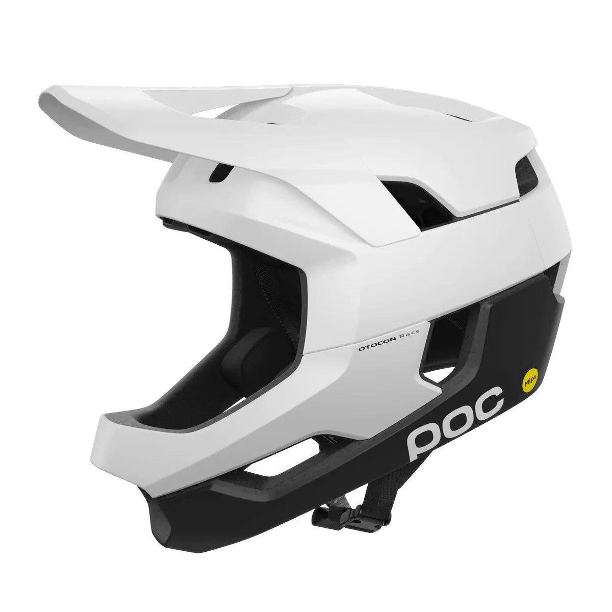 Poc Otocon Race Mips Full Face Helmet Uranium Black/hydrogen White Matt