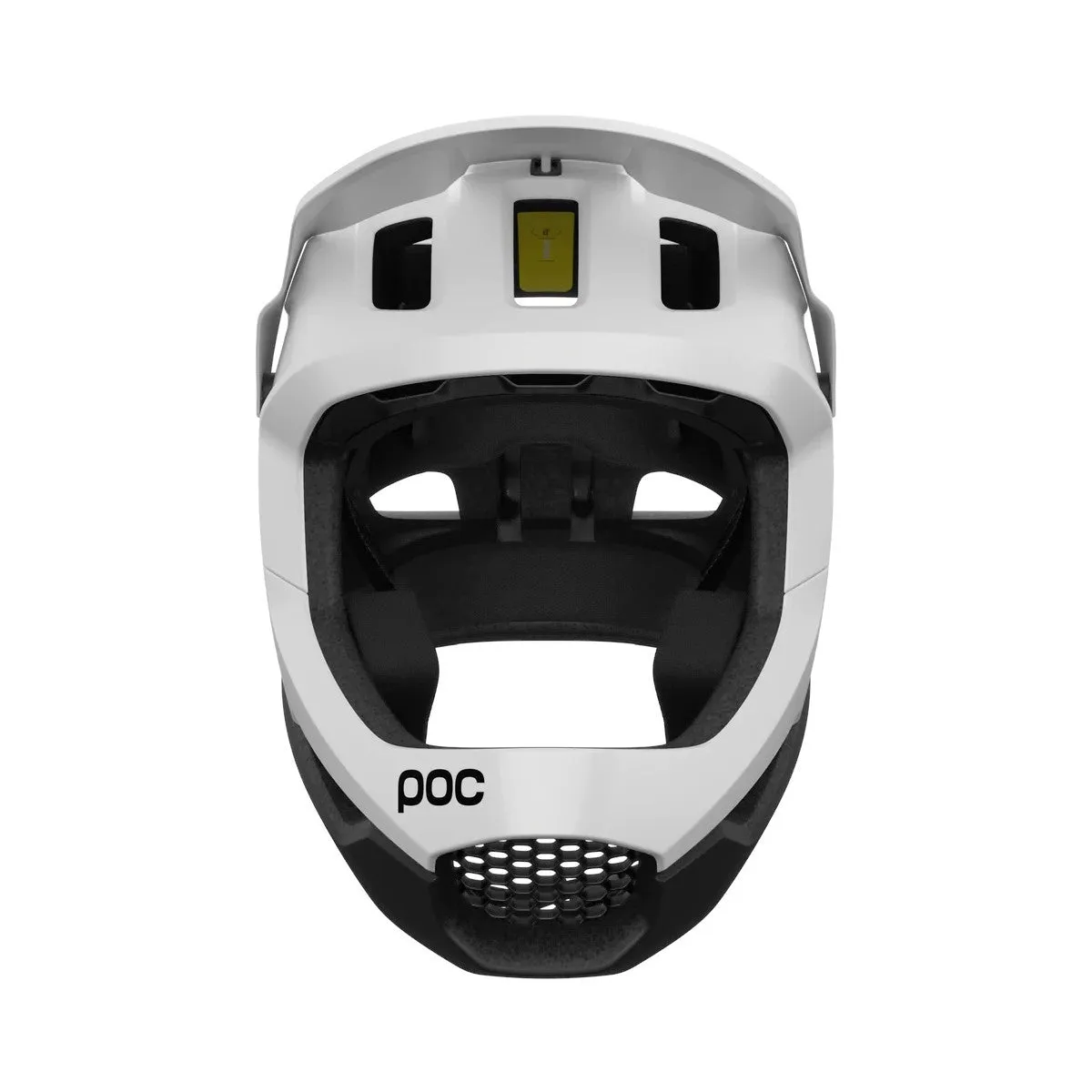 Poc Otocon Race Mips Full Face Helmet Uranium Black/hydrogen White Matt
