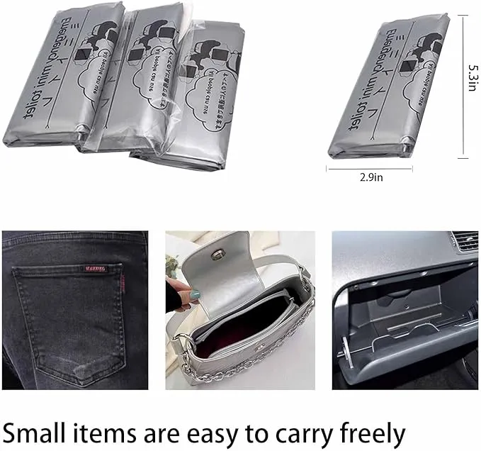 Portable Mobile Toilet 20 Packs of 700 ml Disposable Urine Bags, Home Travel, Outdoor Camping Traffic jam Portable Urine Bag Motion Sickness Vomit Storage Bag Men and Women Universal Pee Bag