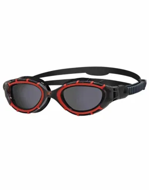 Predator Flex Polarized Lens Swim Goggle - Red/Black