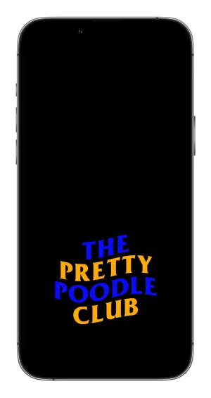 Pretty Poodle Club Phone Wallpaper